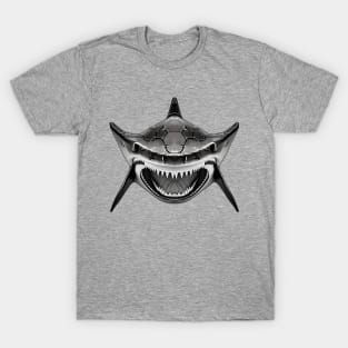 Mean Shark With Wide Open Mouth For Shark Enthusiasts T-Shirt